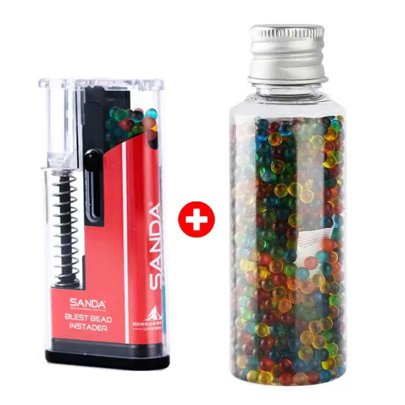 1000 خرزة نكهة + طقم حاقن خرز ساندا | عبوة إعادة تعبئة الخرز السائبة مع أداة دفع احترافية، 10 نكهات فواكه مختلطة #1