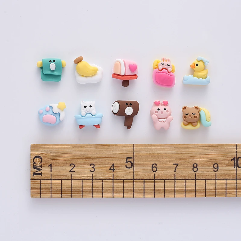 5PC Resin Mini Doll Kawaii Cute Small Cute Little Animal Series Children Toy  Gift For Kid Boy Girl DIY Decorative Items