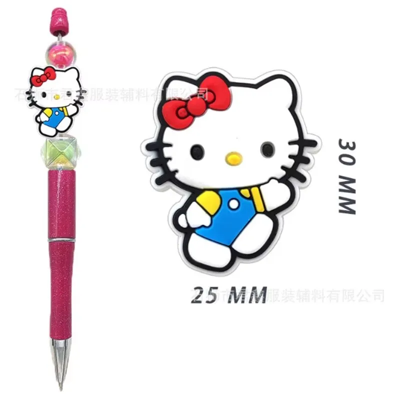MINISO Hello Kitty Silicone Beads Katie Cat New Trend Focal Beads DIY Beads Pen Nipple Chain Jewelry Accessories image 3
