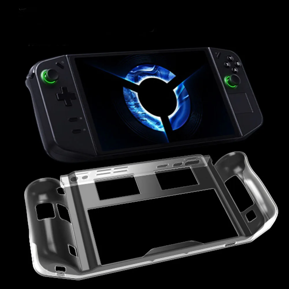 TPU Protective Case for Legion Go Gaming Handheld Shell Anti-Scratch  Fall Protection Cover Transparent Black Transparent