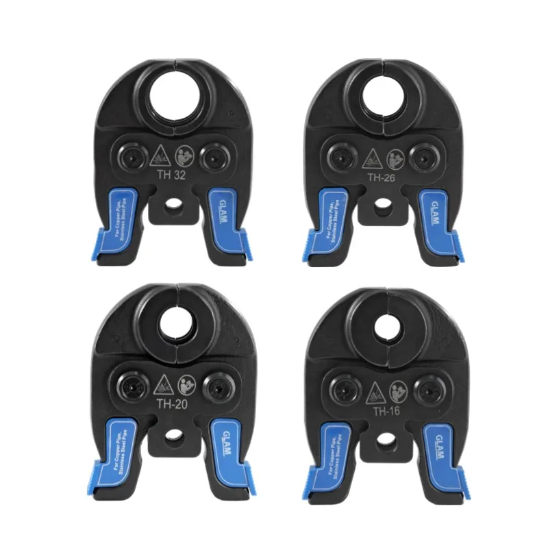 Hydraulic Pipe Crimping Jaw TH16/20/26/32mm Pro Press Tool Head For PEX Tubing Stainless Steel Compact Copper Independent Die