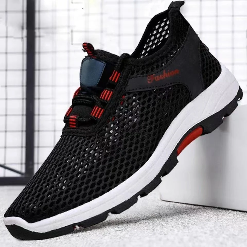 

Summer Air Mesh Men Sports Casual Shoes Fashion Light Breathable Anti-Slip Sneakers Size 39-44