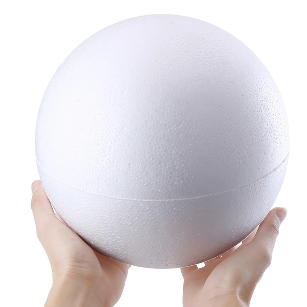 15 Pcs Foam Balls Crafts Christmas for Kids Inflatable Decorations Children White Model Kits