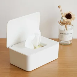 Tissue Box Wet Wipes Dispenser Holder Dry Wet Tissue Paper Case Box Wipes Napkin Storage Box Holder Container MJ80611