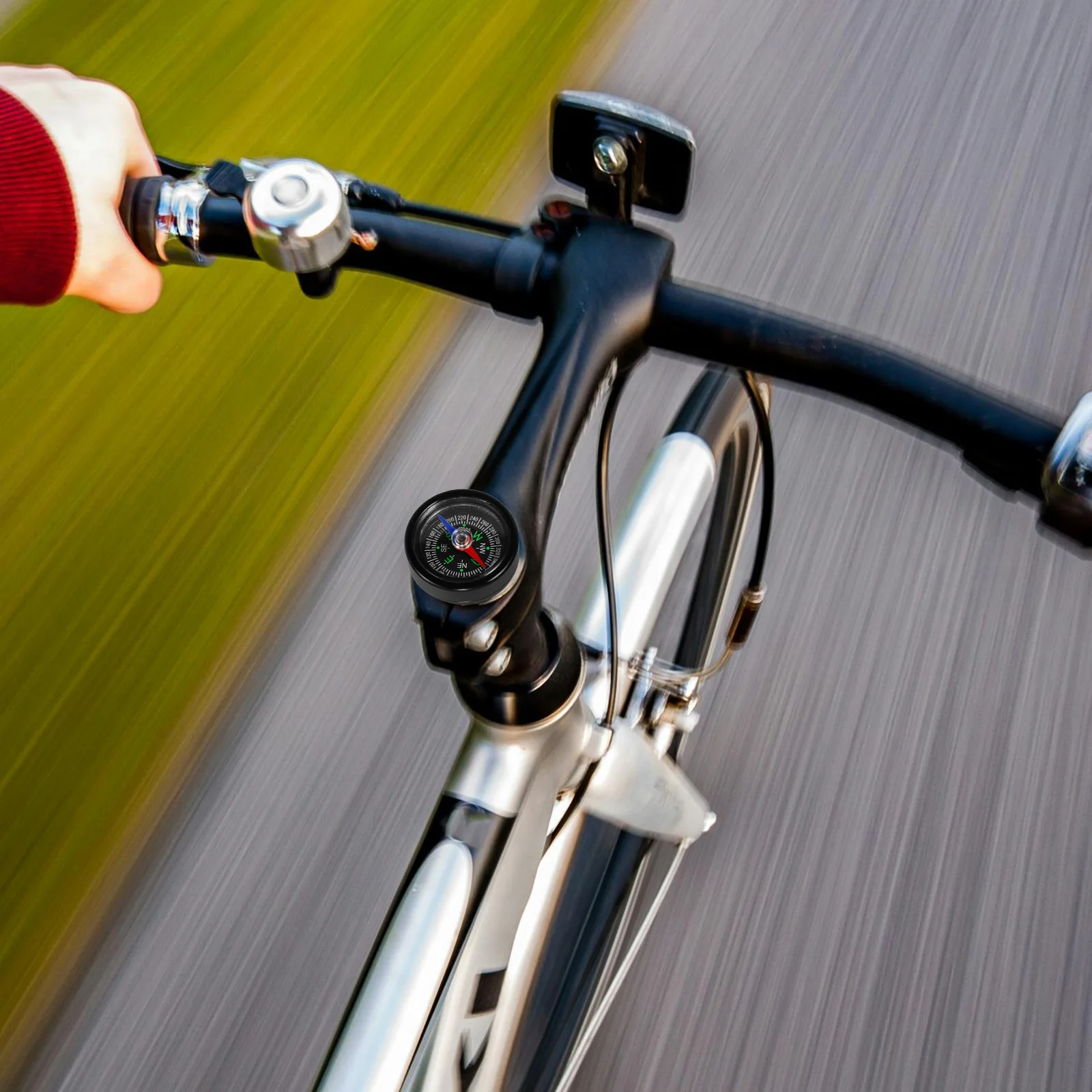 

1 set Portable Bicycle Compass For Mountain Road Folding Bike Outdoor Navigation Compact Cycling Compass Practical Bike