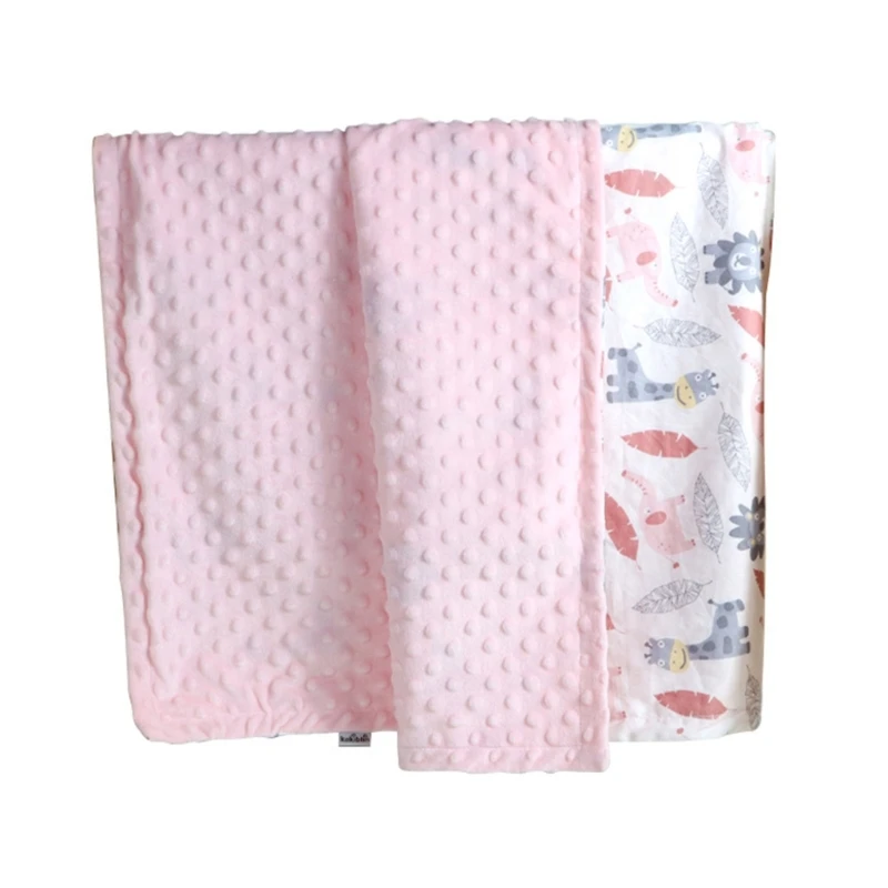 67JC Bayi Kartun Kacang Selimut Mewah Four Season Universal Baby Wrap Handuk Hadiah