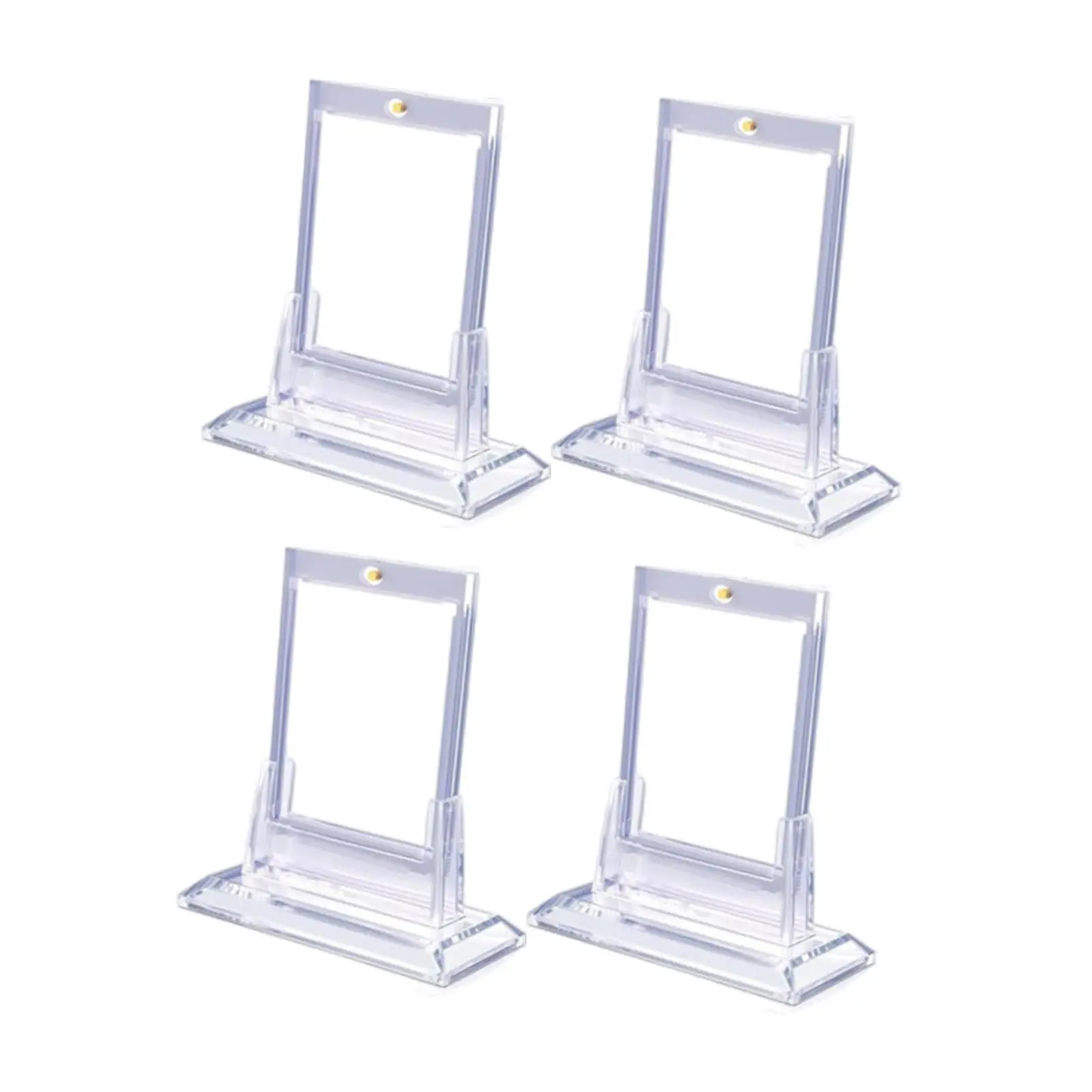 Porte-cartes 35PT avec supports, étuis élaborées transparents, 4 pièces