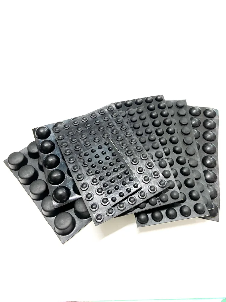 Black Anti-Collision Buffer Block Rubber Self-Adhesive Foot Pad Furniture Cabinet Electrical Appliances Anti Slip Legs