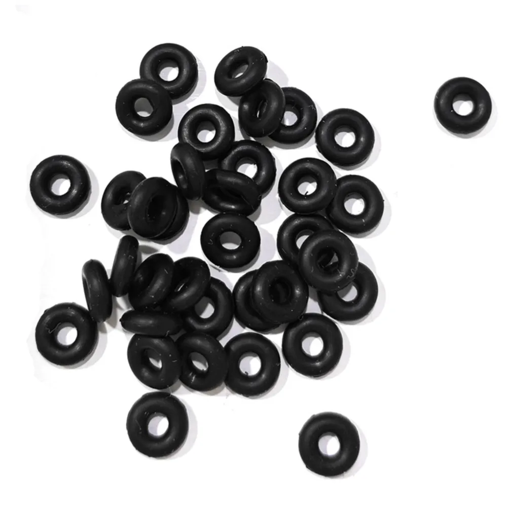 100pcs Rubber Stopper Spacer Transparent O Rings End Clasp Beads Gasket for Bracelet Necklace DIY Jewelry Craft Accessories image 3