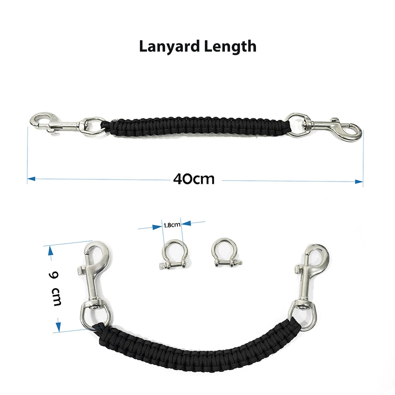 Duikcamera Behuizing Handvat Touw Lanyard Strap Carrier Voor Lade Draagbare Duiker Houder Gemist Touw Onderwaterfotografie