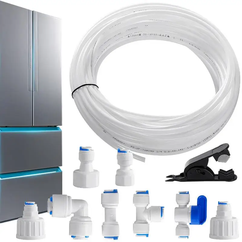 Water Supply Pipe Tube Fridge Connectors Kit 15 M Water Hose Drinking Water Pipe For Fridge Water Pipe Connector Quick Connect