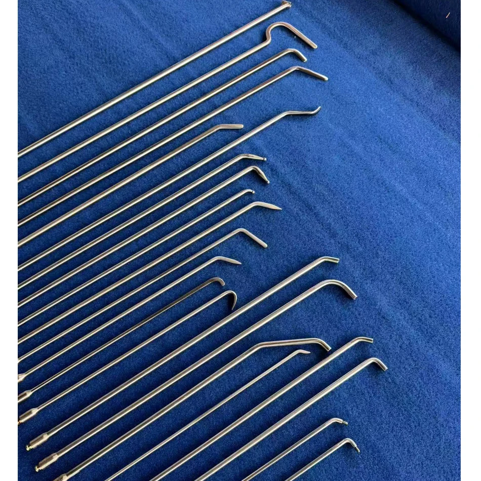 45 Pcs PDR  Hook And Rod Tools Auto Hail Dent Hook Tools Rod Car Small Dent Removal Tools