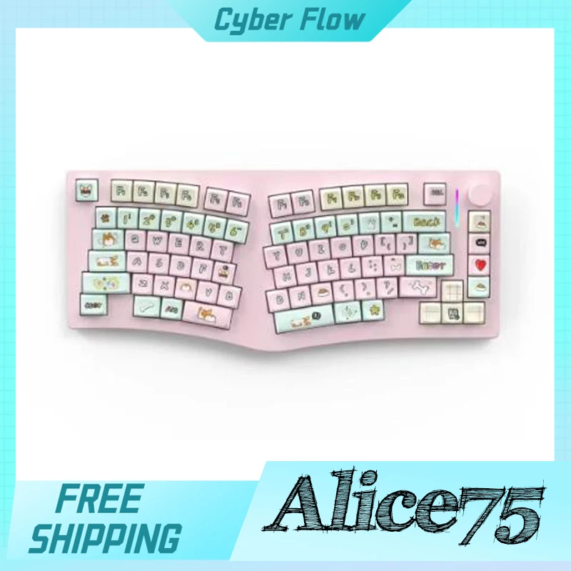 

Клавиатура Feker Alice75 игровая механическая, 3 режима, 2,4 ГГц