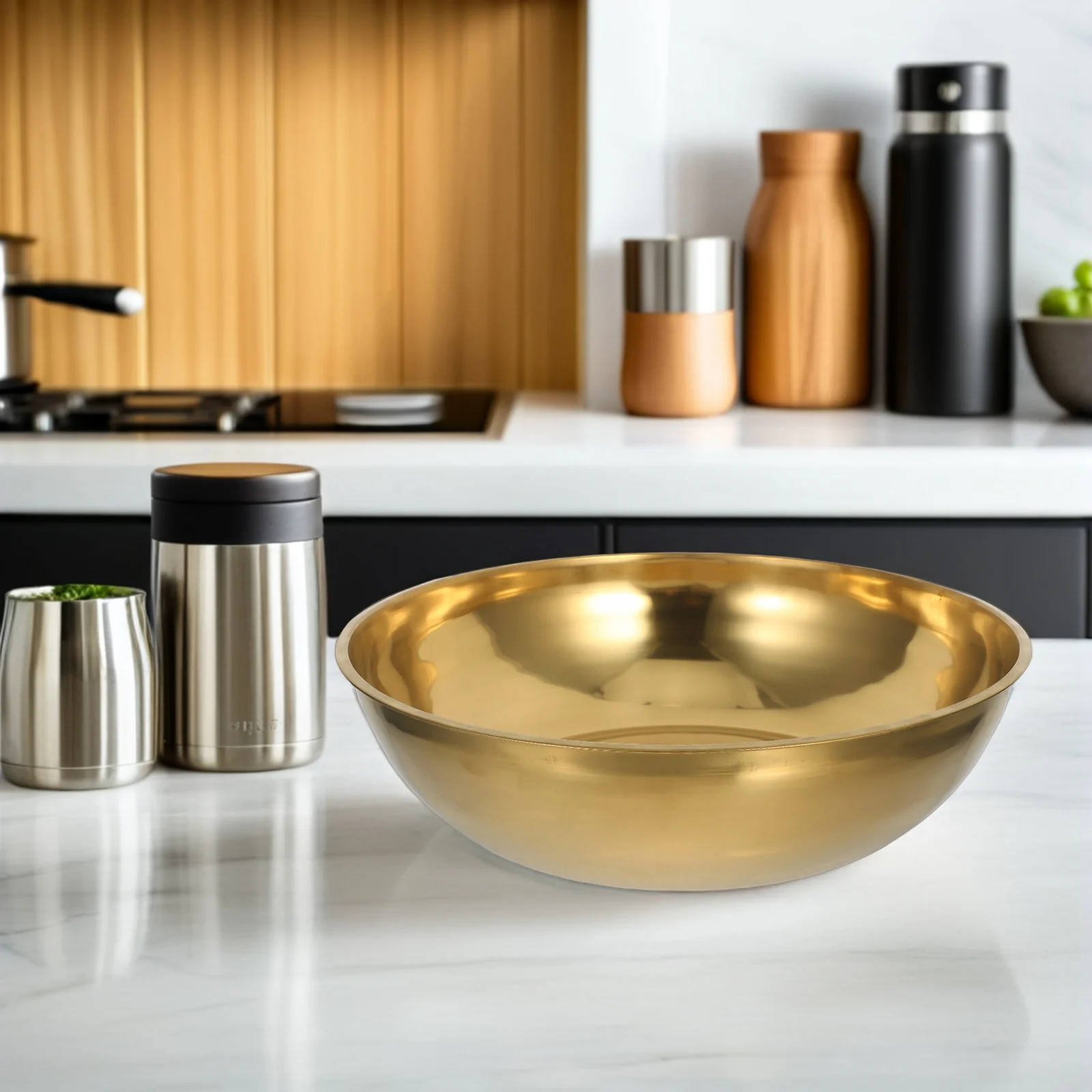 Stainless Steel Vegetable Basin Kitchen Sink Bowl Heavy Duty Thickened Washing Bowl for Face Dough Salad Large Durable Old