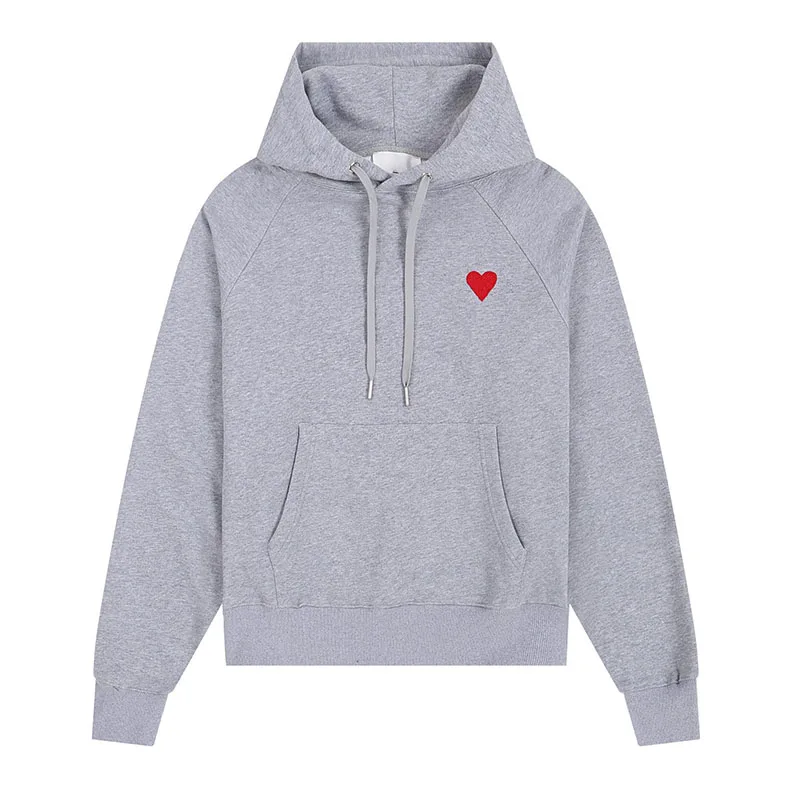 Hoodie Women\'s Sweatshirt Couple Heart Embroidered Pattern Sweater Vintage Pullover Loose Jogger Casual Hoodie Men\'s Sweatshirt