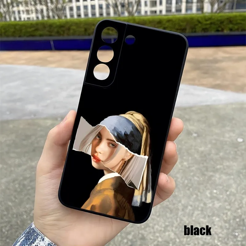 Funny Prank Mona Lisa Phone Case For Samsung S23 Note 20 10 S30 S 22 10E Fe Pro Plus Ultra A12 A42 A71 A91 Hot Silicon