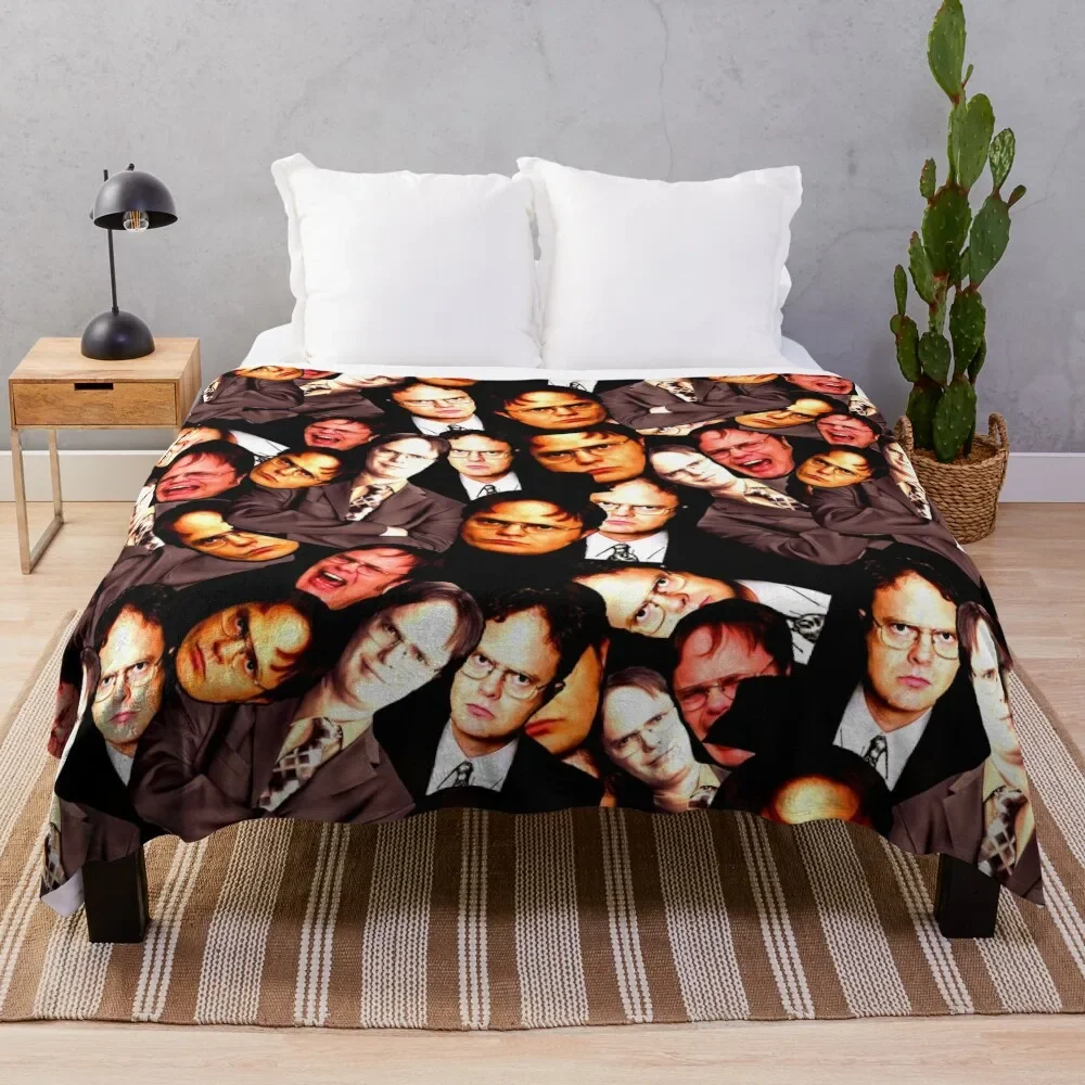 

Dwight Schrute - The Office Dwight Schrute Throw Blanket Thermal Retros warm winter Extra Large Throw Blankets