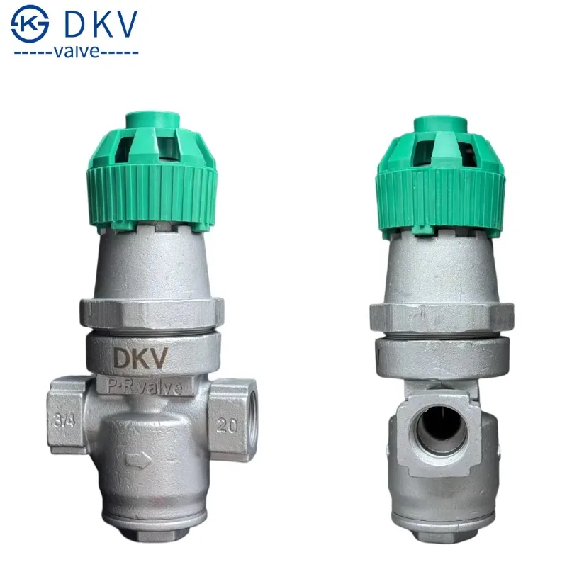 DKV Y14H PRV Stainless Steel 304 Steam Pressure Reducing Valve, PN16 Direct Acting Threaded Steam Bellows