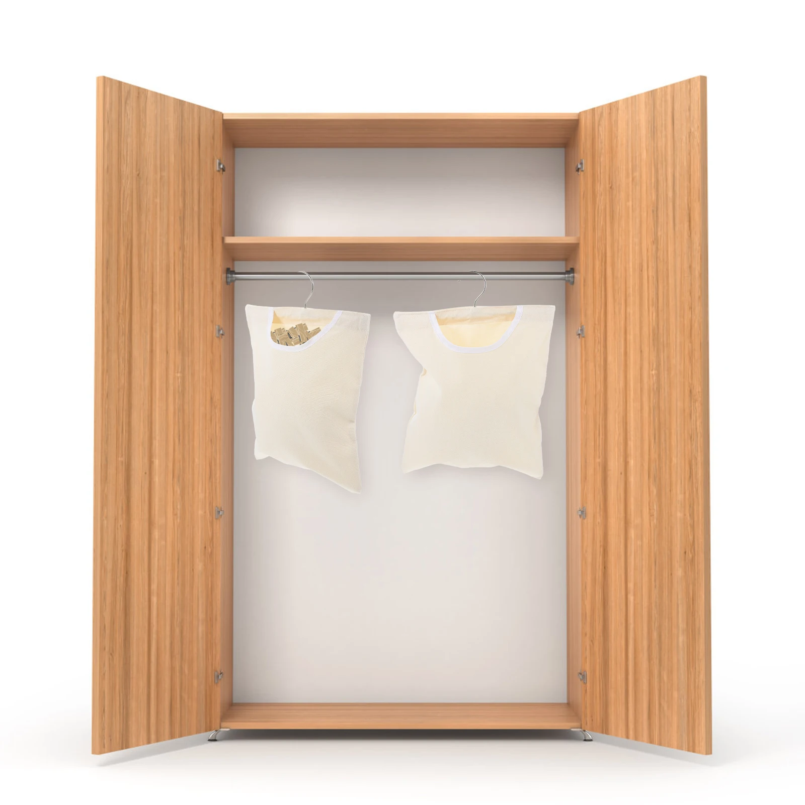 

1 pc Clothespin Storage Bag Clip Holder Hanger Design Organizer Bathroom Bedroom Hanging Pouch For Clothes Clips