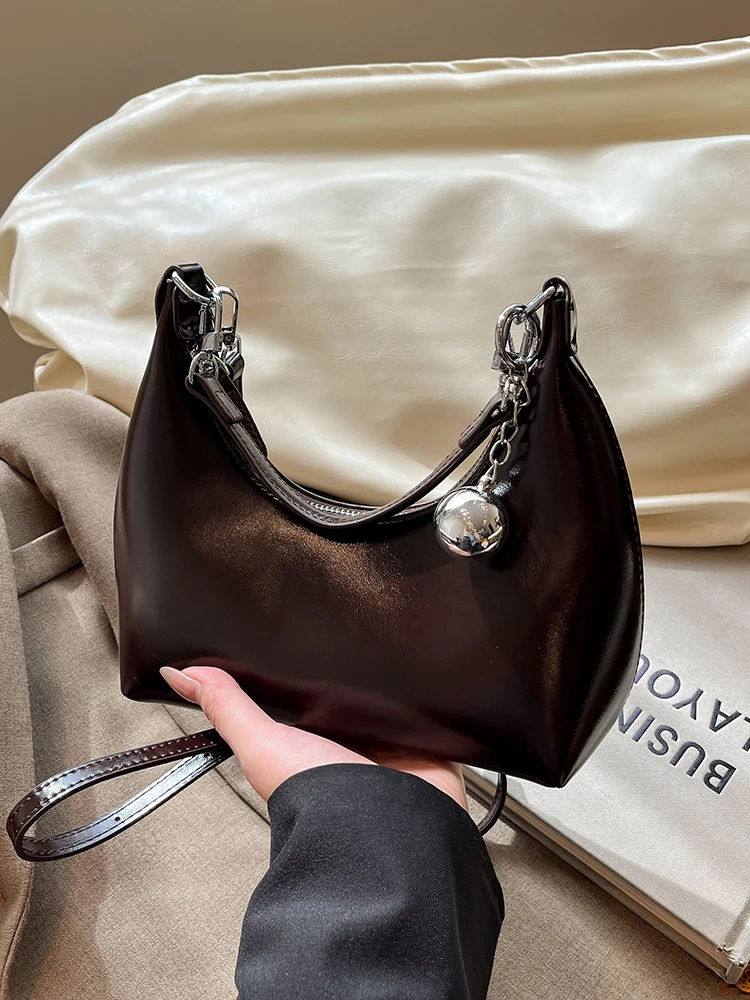 

High Quality PU Leather Women's Handbags Light Luxury Design Solid Color Retro Messenger Bags New Trend Versatile Shoulder Bag