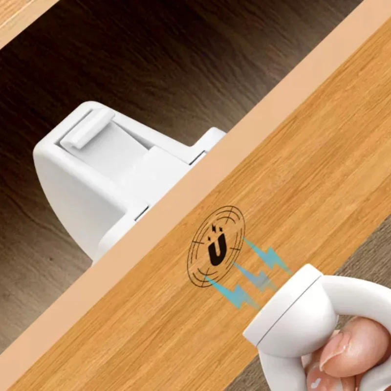 Baby Safety Lock Invisible Lock Kids Security Drawer Latch Cabinet Door Magnetic Child Safety Lock Limiter Children Protection
