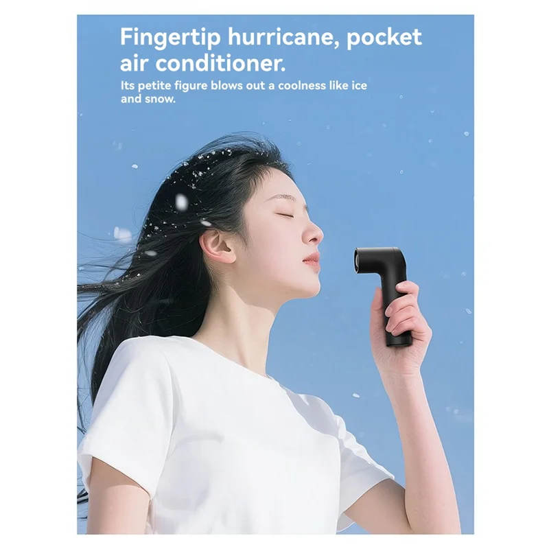 

Electric Handheld Fan Rechargeable Mini Fan High Speed 36000 Rpm Strong Wind Portable Turbine