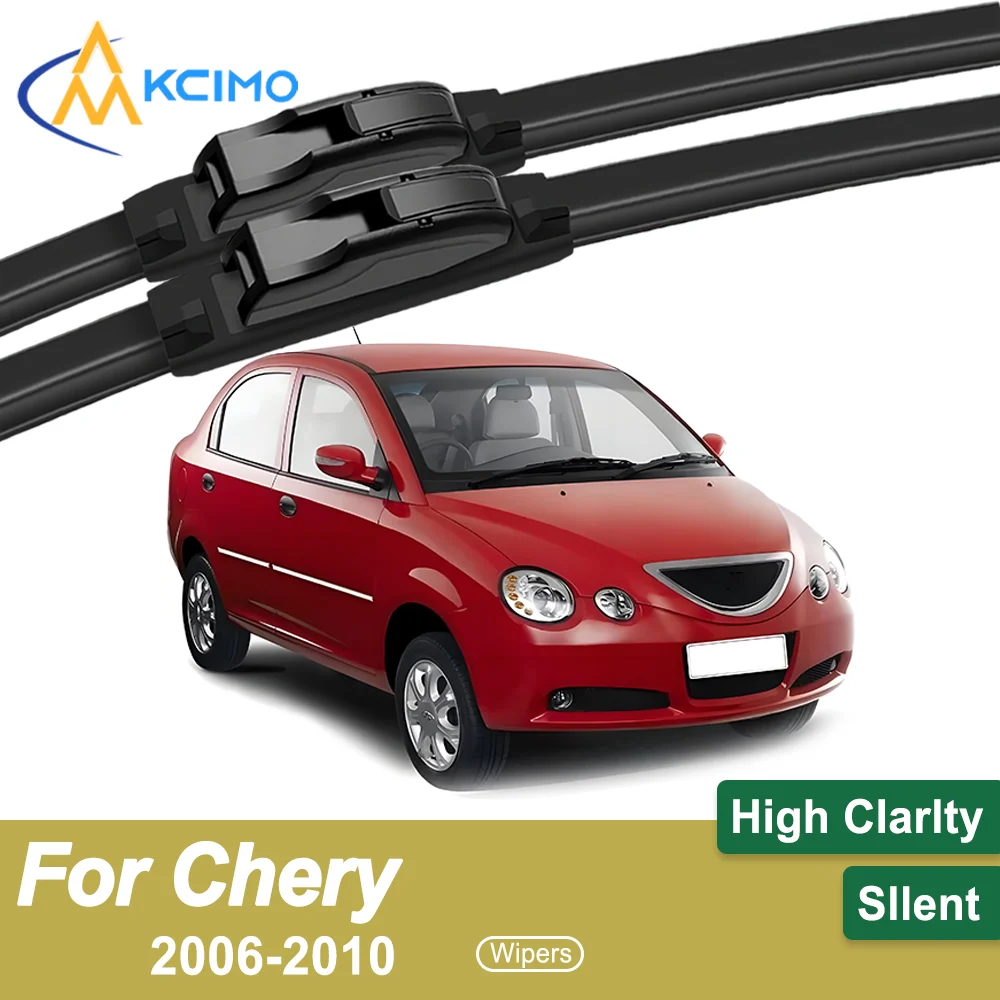 

Premium 2-Pack Windshield Wipers Compatible For Chery Chery QQ6 2006-2010 All-Weather Durability for Safe Driving