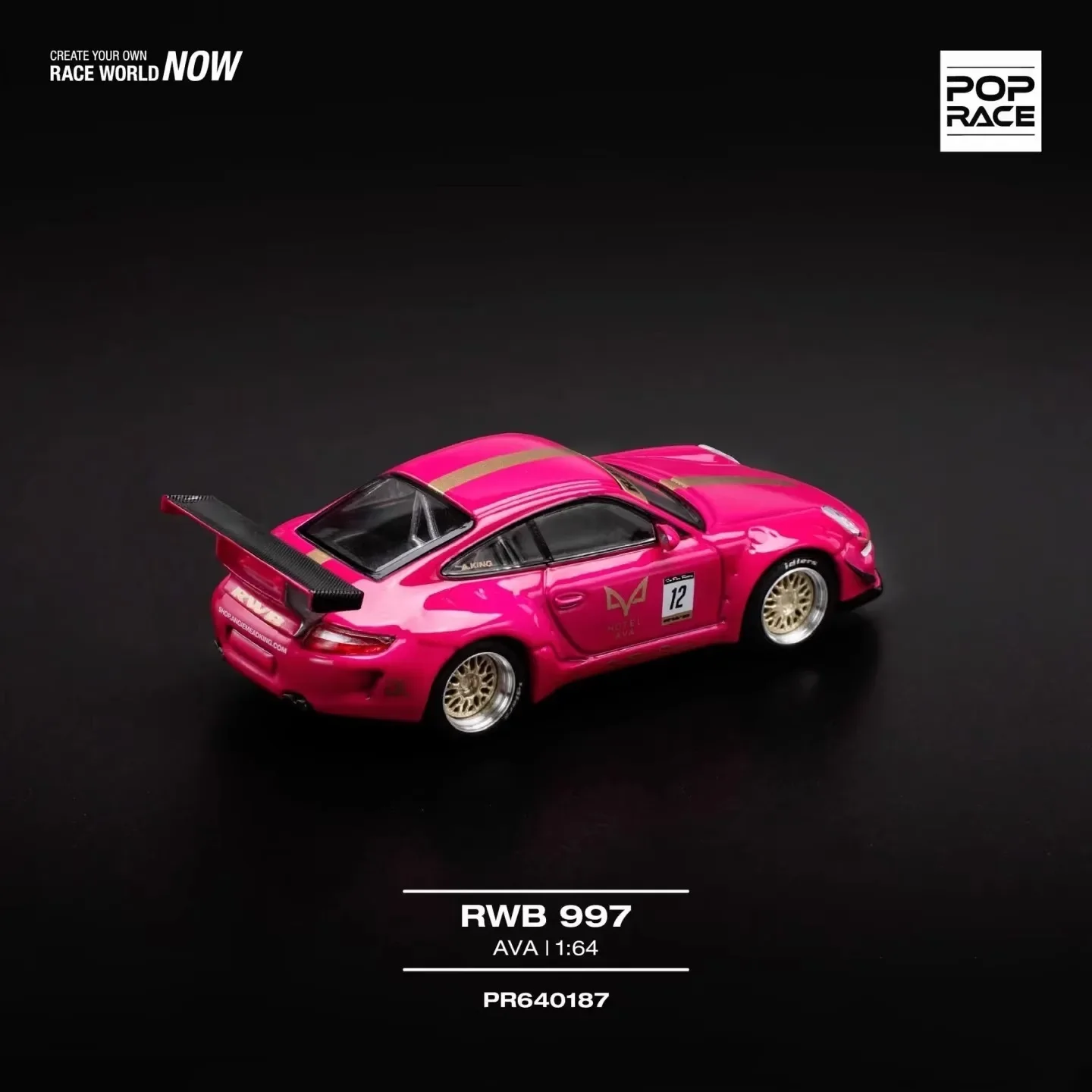 PreSale Pop Race 1:64 RWB 997 AVA Diecast Diorama Model Collection ألعاب مصغرة