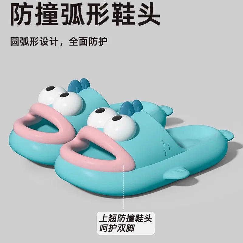 Kawaii Sanrio Hangyodon Slippers Cute Cartoon Summer Beach Lightweight Non-Slip Shoes Eva Stay At Home Sandals Toys Girls Gifts