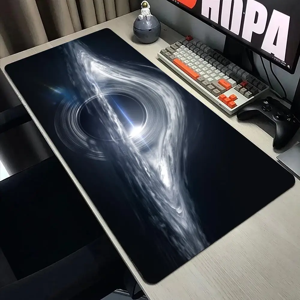 Interstellar Black Hole Mouse Pad Large Gaming Office Mousepad XXL Anti-slip Rubber Computer Desk Mat HD Gamer Long Mousepads