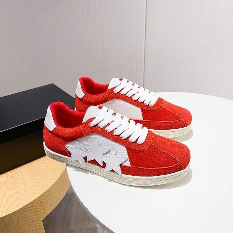 2025 أحذية رياضية رجالية من جلد الغزال خمر ستار منخفضة أعلى تنوعا مقاومة للاهتراء تنفس مريحة أحذية رياضية غير رسمية #2