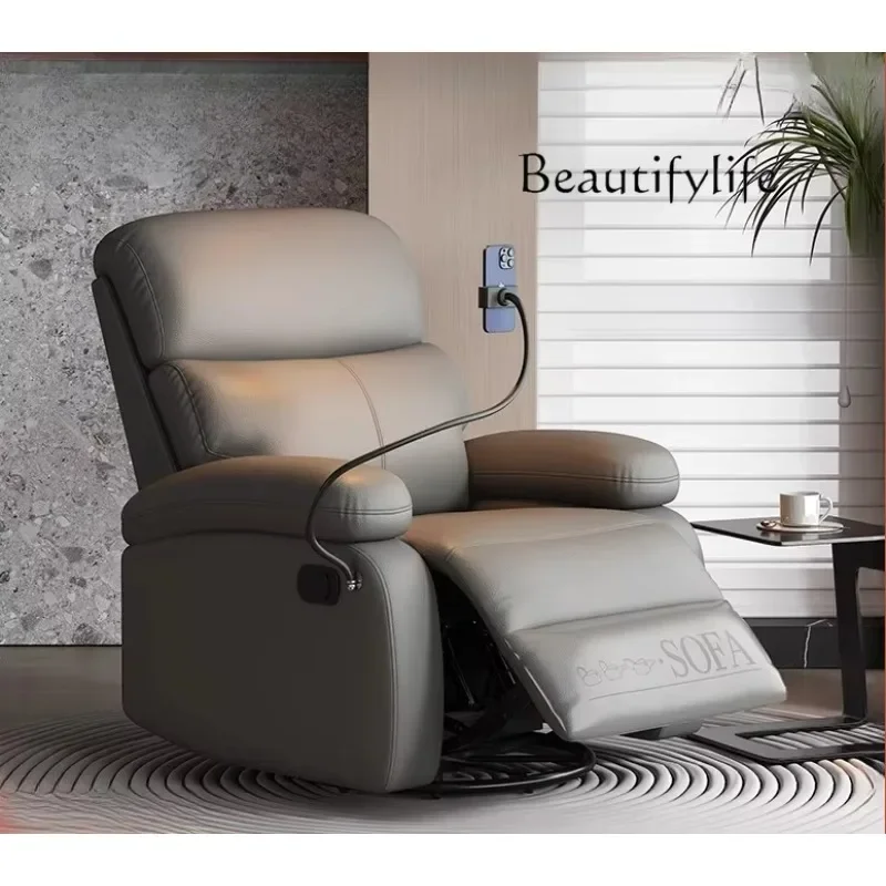 Xx X Multifunctional Sofa Single Sofa Chair Living Room Can Sleep, Lie Down And Shake Rotating Beauty Sofa Chair