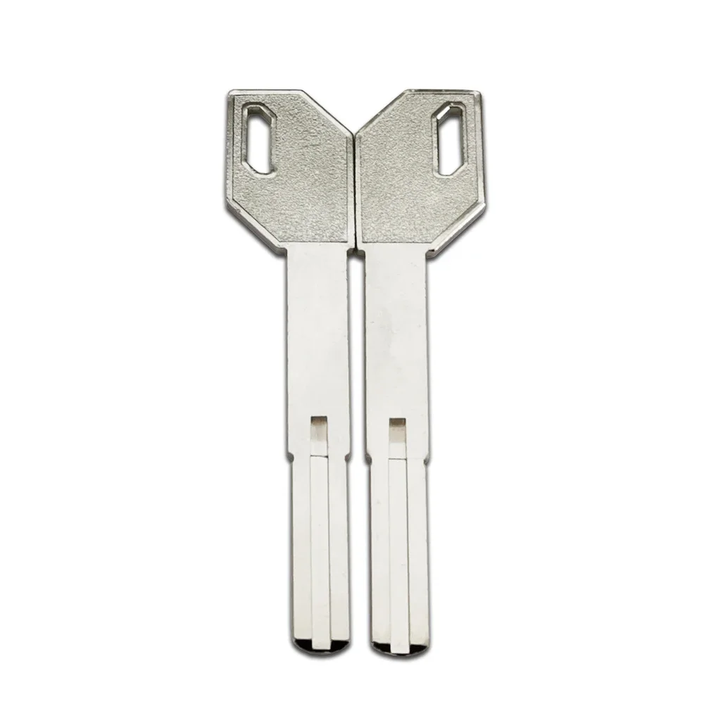 10pcs Long necked gun handle double leaf fingerprint lock key blank, super C-level extended key embryo