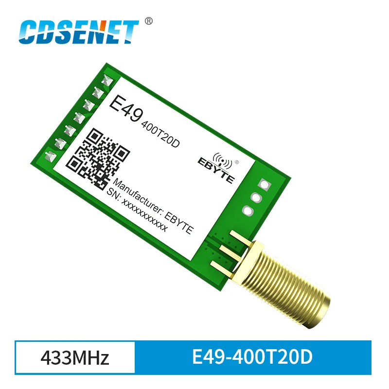 5pcs CDSENET 433MHz 20dBm Wireless Transceiver Module GFSK Low Power DIP SMA Interface E49-400T20D UART Serial Port Transmitter