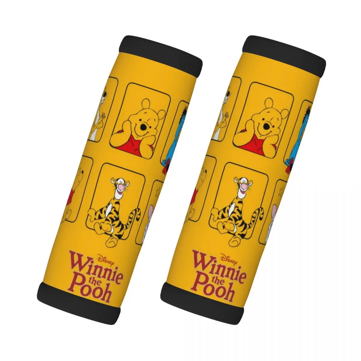 

Пользовательские Винни Пух, 2 шт., обертка для ручки багажа, мягкая ручка, чехол для ручки, удобный неопреновый идентификатор чемодана, путешествия