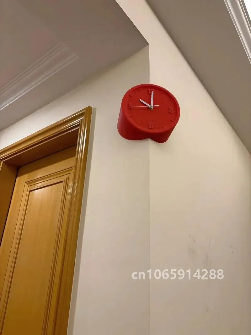 8 Inch Corner Wall Clocks Minimalist Wall Art Clock Bedroom Mechanism Silent Watches Living Room Luxury Desktop Watch Home Decor