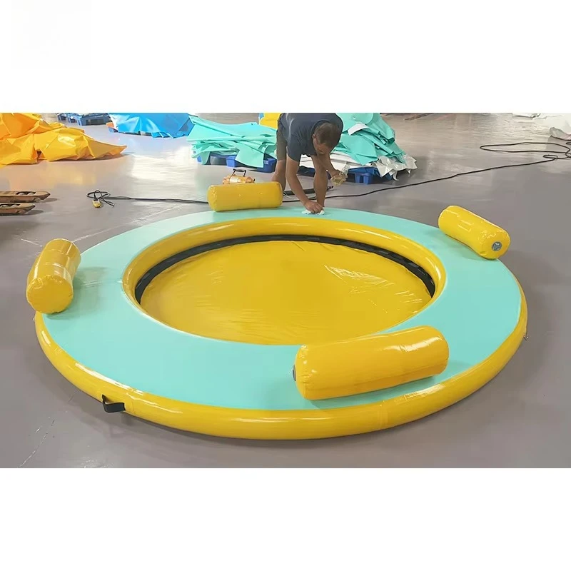 Inflatable PVC Floating Mat Pool Float for Adults-Eco-Friendly Durable Portable Water Hammock Lounger Swimming Raft Cushion Sofa