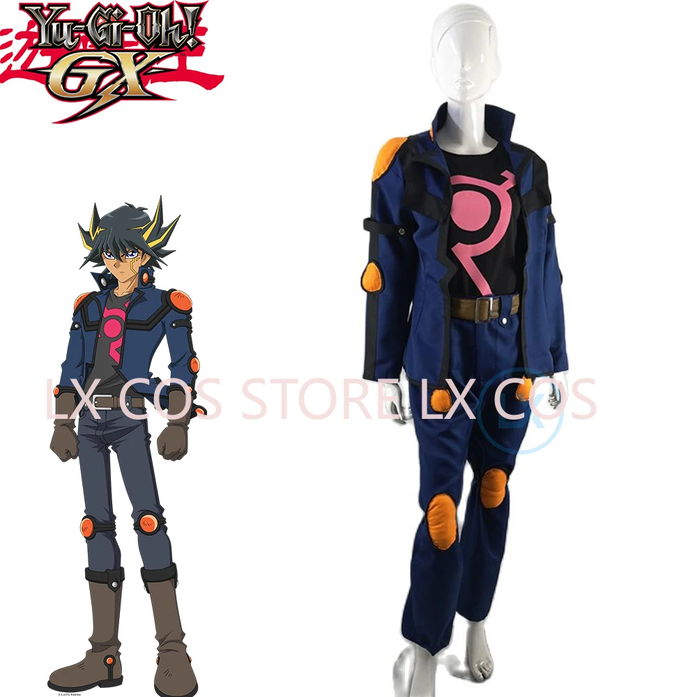 

Anime Yu-Gi-Oh! 5d Yusei Fudo Anime Cosplay Costume Customize Set With Gloves Custom Made Halloween