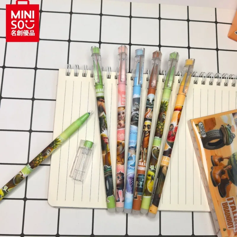 Tralalelo Tralala Cartoon Anime Penna neutra Studente nero Penna firma alta piuttosto carina Cancelleria per l'apprendimento dei bambini della scuola