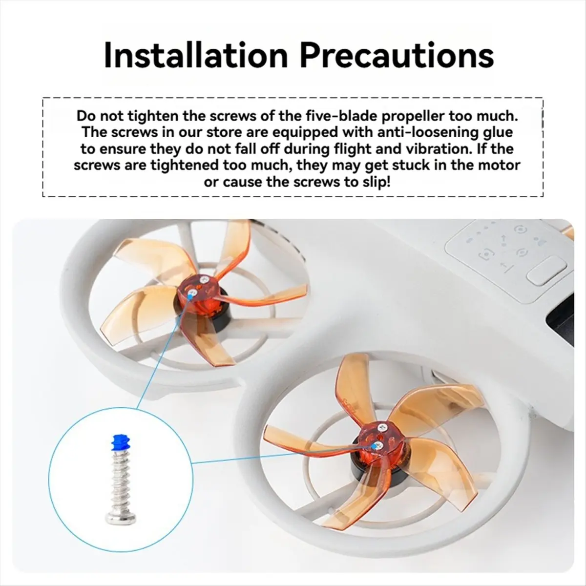 AT42 5-Blade Propeller for NEO Drone Colorful Propeller Blades Replacement Parts for NEO Accessories Grey