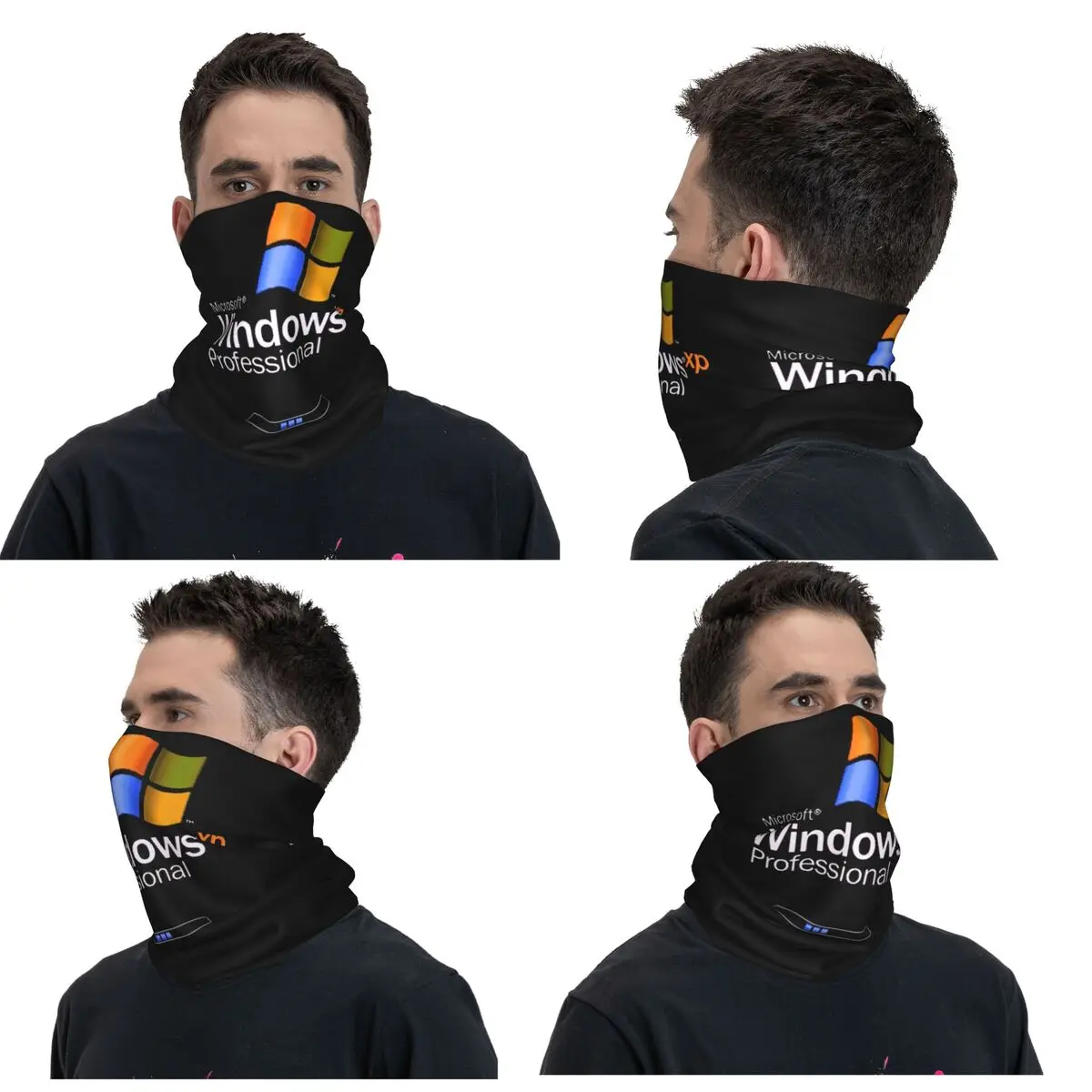 Windows 95 Geeks Nerd Bandana de malla cubierta para el cuello bufanda envolvente estampada bufanda de ciclismo multiusos ciclismo para hombres mujeres adultos invierno