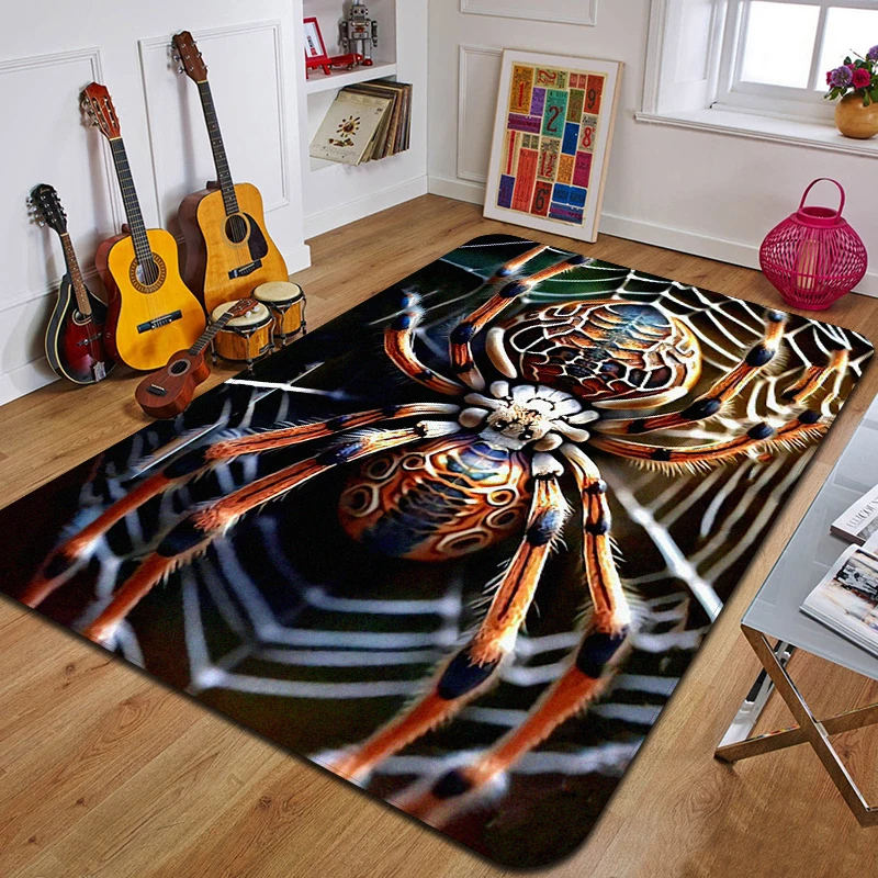 S-Spider Printed Carpet Fashion Yoga Mat Non-Slip Carpet Bedroom Decoration Outdoor Carpet Bedroom Birthday Gift