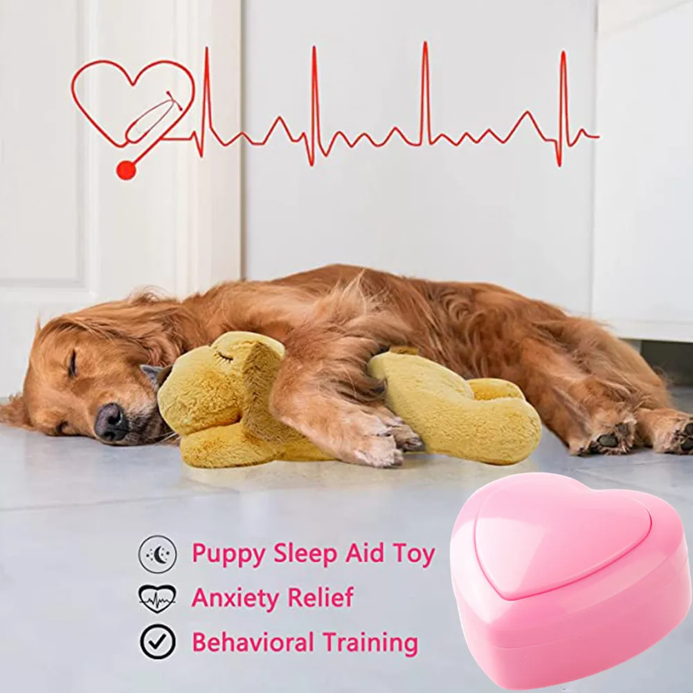 Heartbeat Simulator Heartbeat Box Puppy Behavioral Training Dog Relief Sleep Aid Toys Heart Beat Pet Toy Accessories