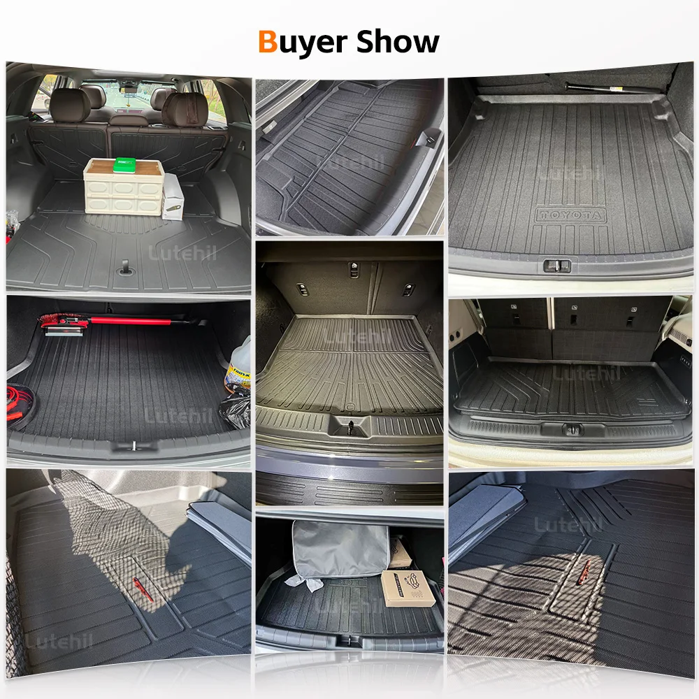 Picture 7: For Mercedes Benz GLK Class X204 2008-2015 All Weather TPE Car Trunk Mat Black Cargo Liner Protective Pad Interior Accessories
