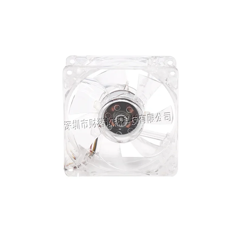pa Blue Led DC12V 80MM 8025 80*80*25MM 8*8*2.5CM PC Case Fan Cooling Fan  2PIN 3PIN 4D