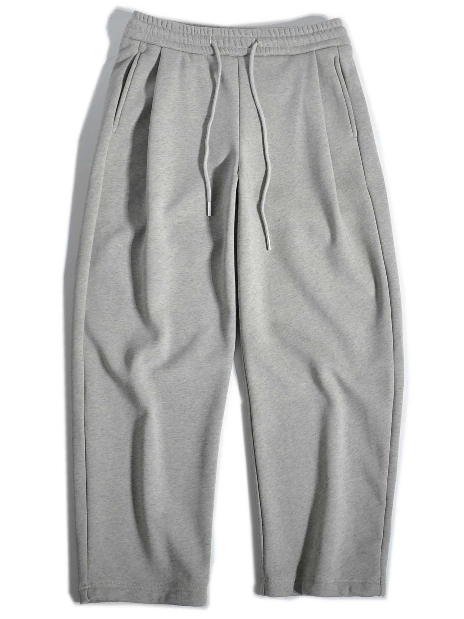 

Ретро-японские спортивные брюки с широкими штанинами на флисовой подкладке, американского прямого кроя, повседневные, для мужчин, осенняя коллекция