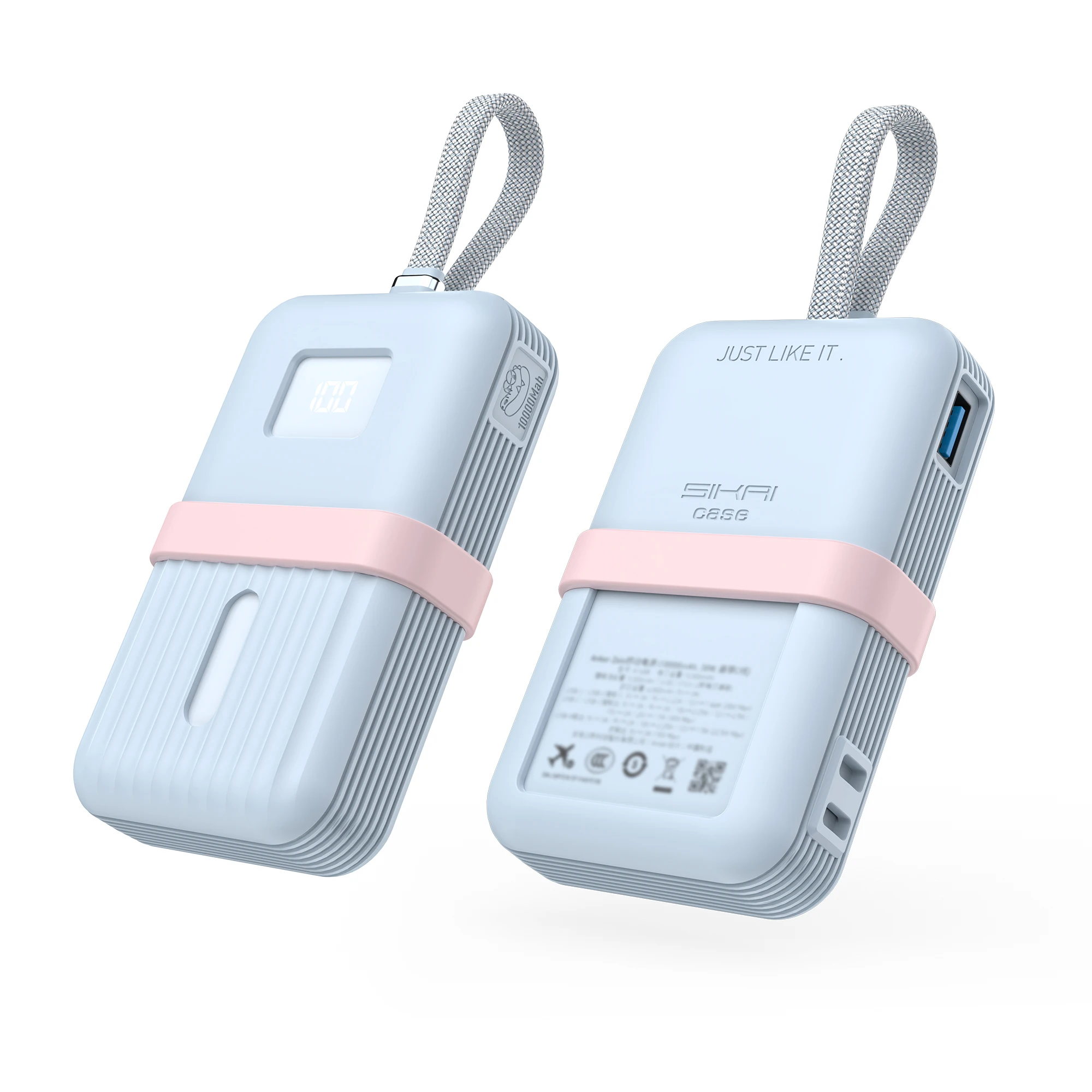SIKAI Weiche, stoßfeste Silikon-Schutzhülle, Silikonhülle für Anker Zolo Power Bank 10.000 mAh/20.000 mAh, 30 W/35 W – Detail 8