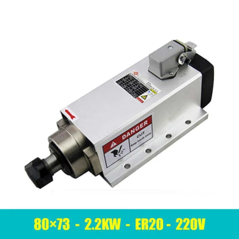 Factory Direct Price Finely Processed Square Air Cooled Spindle Motor For Cnc Router