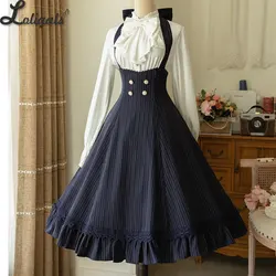 Vintage Lolita JSK Dress Classic Under Bust Long Halter Neck Party Dress ~ South of The Forest