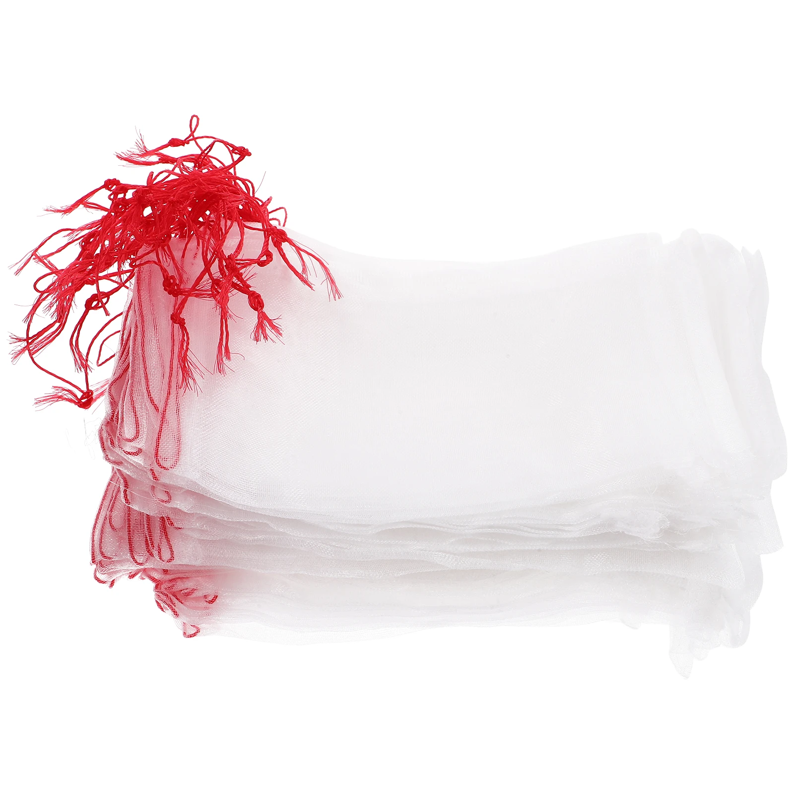 

100pcs Fish Tank Bag Sand Washing Machine Drain Filter Mesh Bag Drawstring Woven Filter Pad Replacement For Aquarium Sand